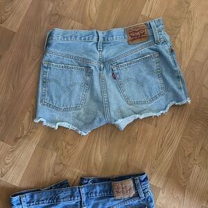 Levi's Light Blue Denim Cutoff Shorts